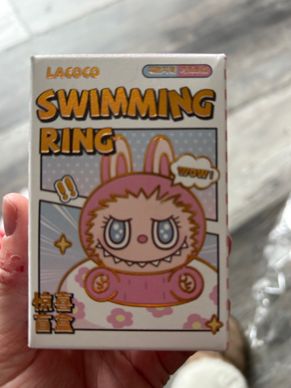 5/$25 Lacoco Pink Cartoon Swimming Ring Box